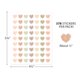 Terrazzo Tones Hearts Mini Stickers Alternate Image SIZE