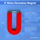 2" Alnico Horseshoe Magnet (includes steel keeper) Alternate Image B