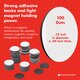 Adhesive Magnet Dots, Set of 100 Alternate Image D