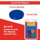 Ceramic Disc Magnets, Set of 8 Alternate Image B