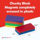 Hero Magnets™ Big Block Magnets, Set of 3 Alternate Image B