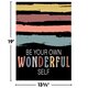 Be Your Own Wonderful Self Positive Poster Alternate Image SIZE