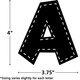 Black Stitch 4" Fun Font Letters Alternate Image SIZE