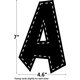 Black Stitch 7" Fun Font Letters Alternate Image SIZE