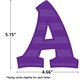 Multi Bright Sassy Solids 5" Letters Alternate Image SIZE