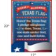 Pledge of Allegiance to the Texas Flag Chart Alternate Image SIZE