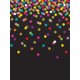 Colorful Confetti on Black Better Than Paper Bulletin Board Roll Alternate Image A