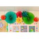 Chalkboard Brights Hanging Paper Fans Alternate Image C