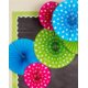 Polka Dots Hanging Paper Fans Alternate Image A