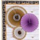 Shabby Chic Burlap Hanging Paper Fans Alternate Image A