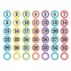 Polka Dots Numbers Magnetic Accents Alternate Image A