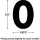 Black Classic 2 1/2" Magnetic Numbers Alternate Image SIZE