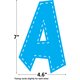 Multi Bright Stitch 7" Fun Font Letters Alternate Image SIZE