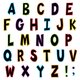 Electric Bright 7" Fun Font Letters Alternate Image E