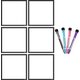 Black & White Dry-Erase Magnetic Square Notes Alternate Image A