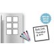 Black & White Dry-Erase Magnetic Square Notes Alternate Image B