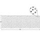 Black Painted Dots on White Better Than Paper Bulletin Board Roll Alternate Image SIZE