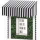 Black & White Stripes Awning Alternate Image A