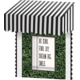 Black & White Stripes Awning Alternate Image A