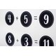 Spot On Floor Markers Modern Farmhouse Numbers 1-36 - 4" Alternate Image A