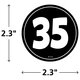 Black and White Numbers Magnetic Accents Alternate Image SIZE