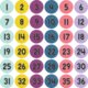 Oh Happy Day Numbers 1-36 Repositionable Labels 4" Alternate Image A