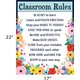 Wildflowers Classroom Rules Chart Alternate Image SIZE