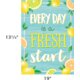 Every Day is a Fresh Start Positive Poster Alternate Image SIZE