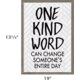 One Kind Word Can Change Someone’s Entire Day Positive Poster Alternate Image SIZE