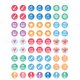 Watercolor Planner Mini Stickers Alternate Image A