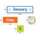 Colorful Calendar Pocket Chart Cards Alternate Image SIZE