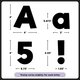 Black 4" Everyday Letters Combo Pack Alternate Image SIZE