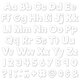 White 4" Everyday Letters Combo Pack Alternate Image C