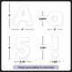 White 4" Everyday Letters Combo Pack Alternate Image SIZE