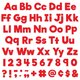 Red 4" Everyday Letters Combo Pack Alternate Image C