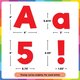 Red 4" Everyday Letters Combo Pack Alternate Image SIZE