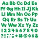 Green 4" Everyday Letters Combo Pack Alternate Image C