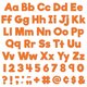 Orange 4" Everyday Letters Combo Pack Alternate Image C