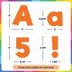 Orange 4" Everyday Letters Combo Pack Alternate Image SIZE