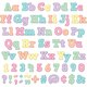 Pastel Pop Bold Block 4" Letters Combo Pack Alternate Image E