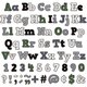 Modern Farmhouse Bold Block 4" Letters Combo Pack Alternate Image E