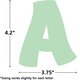 Mint Green Funtastic 4" Letters Combo Pack Alternate Image SIZE