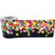 Colorful Confetti on Black Straight Rolled Border Trim Alternate Image A