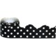 Black Polka Dots Scalloped Rolled Border Trim Alternate Image A