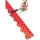 Red Polka Dots Scalloped Rolled Border Trim Alternate Image B