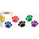 Colorful Paw Prints Straight Rolled Border Trim Alternate Image A