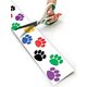 Colorful Paw Prints Straight Rolled Border Trim Alternate Image B