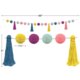 Oh Happy Day Pom-Poms and Tassels Garland Alternate Image SIZE