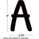 Black 4" Modern Classic Letters Combo Pack Alternate Image SIZE