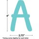 Light Turquoise 4" Modern Classic Letters Combo Pack Alternate Image SIZE